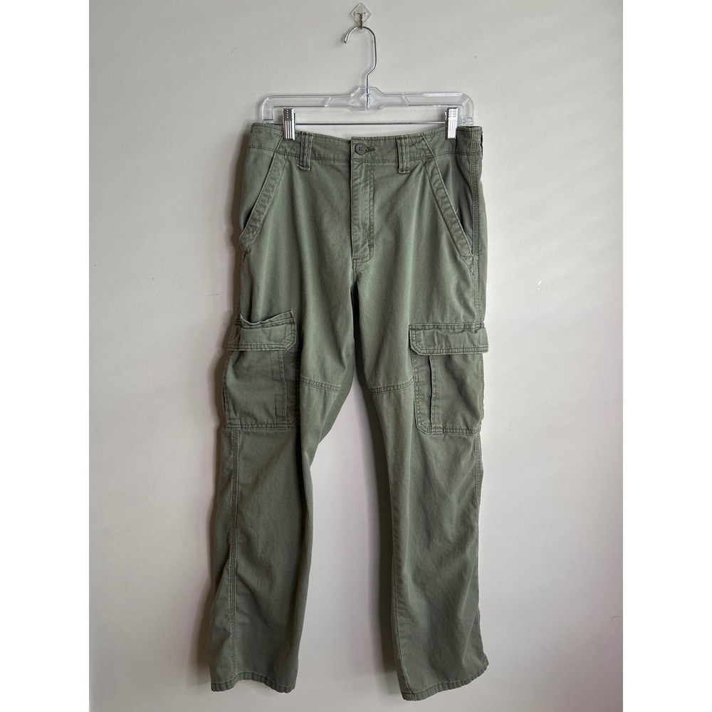Wrangler Green Cargo Pants Relaxed Fit Mens 30x32